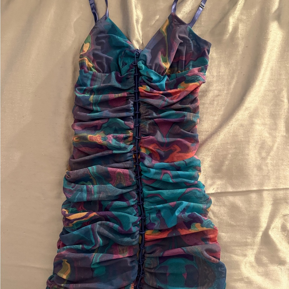 Forever 21 Blue Mesh Detail
